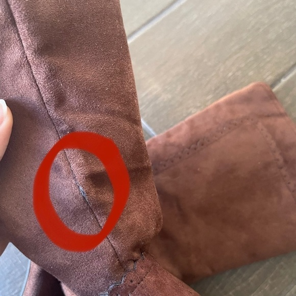 GEORGE Women’s Brown Faux Suede Mid Calf Heeled Western Boots 10 Pointed Toe - Picture 7 of 10